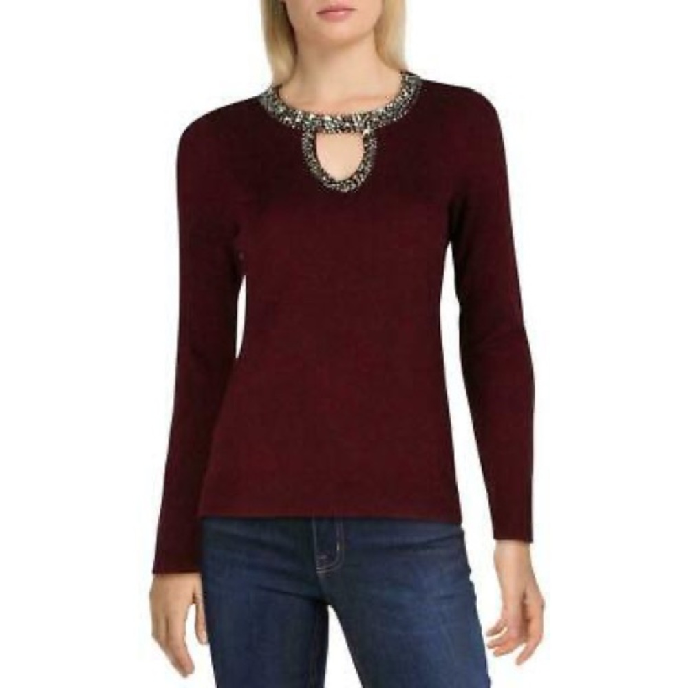 Inc International Concepts Women's Keyhole Sweater